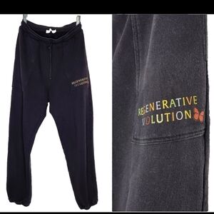 Christy Dawn Pants Sweatpants Joggers Black Cotton Honoring Mother Earth RARE XS